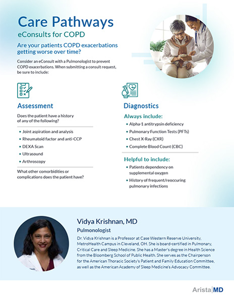 Pulmonology Care Pathways: eConsults for COPD