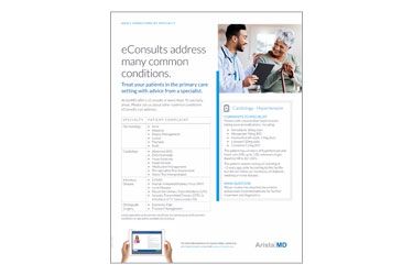 Common Adult Chief Complaints Requested by eConsult
