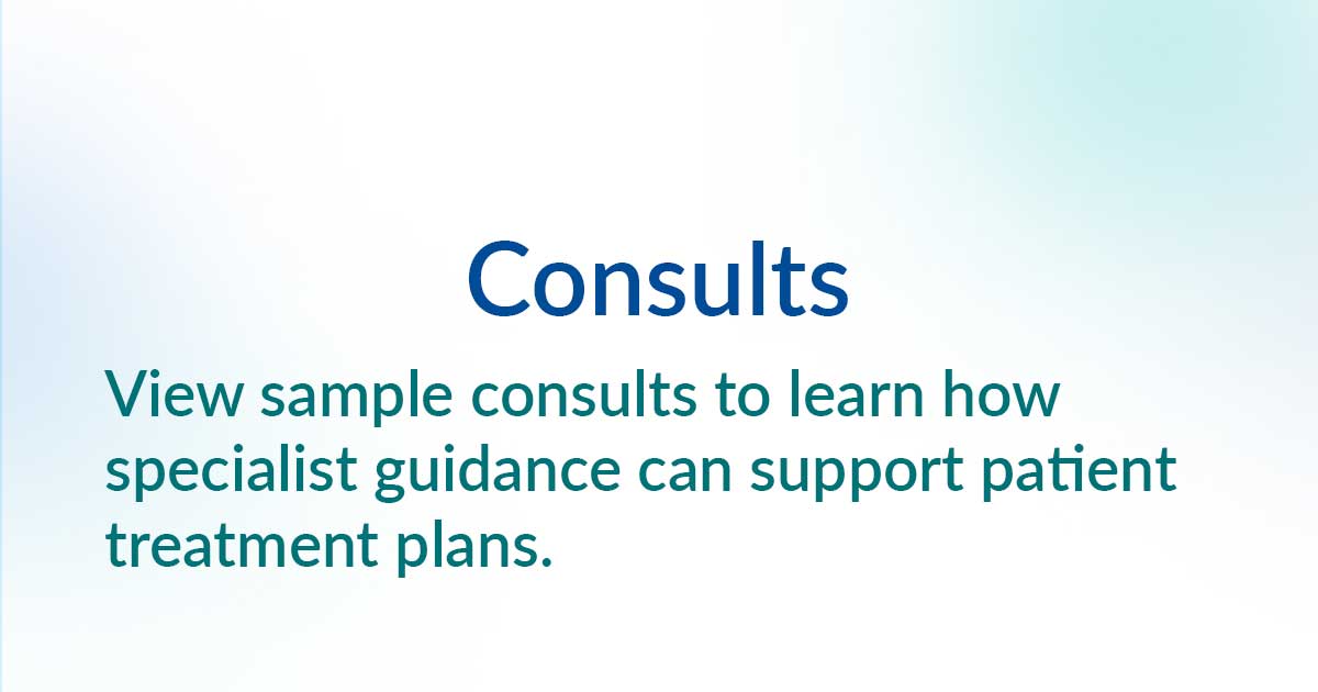 Sample Specialty Care Consults