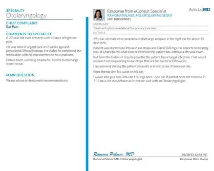 ENT High-Value eConsults - ENT