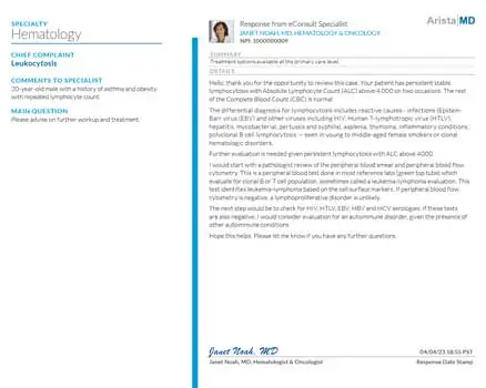 Hem High-Value eConsults - Hematology