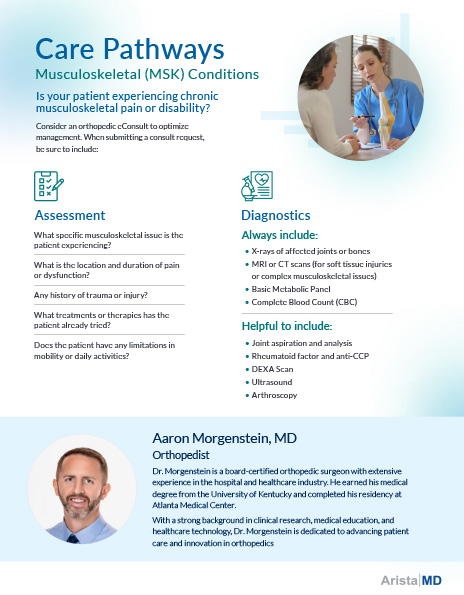 Musculoskeletal Care Pathways