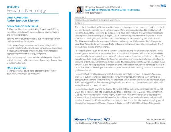 Pediatric Neurology Autism Spectrum Disorder