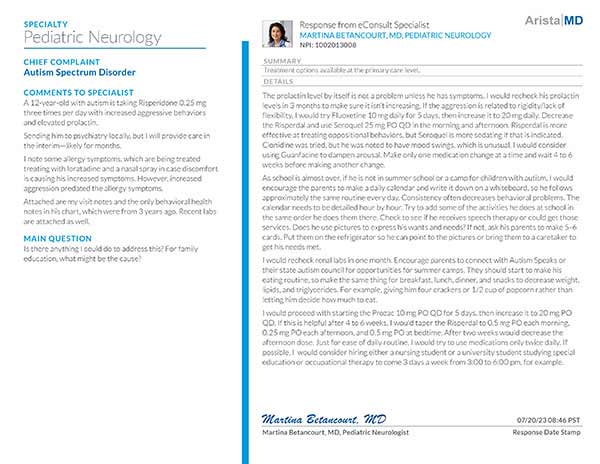 Pediatric Neurology Autism Spectrum Disorder