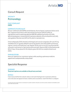 Pulmonology Consult - COPD