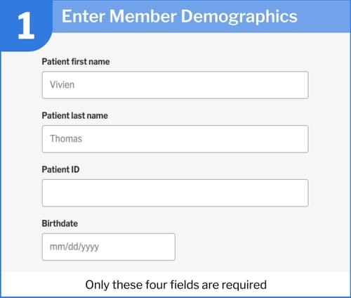 Enter Member Demographics