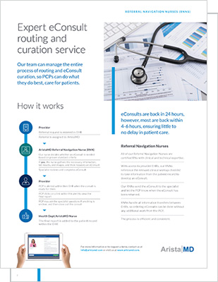 Referral Specialist Team Curates and Routes eConsults