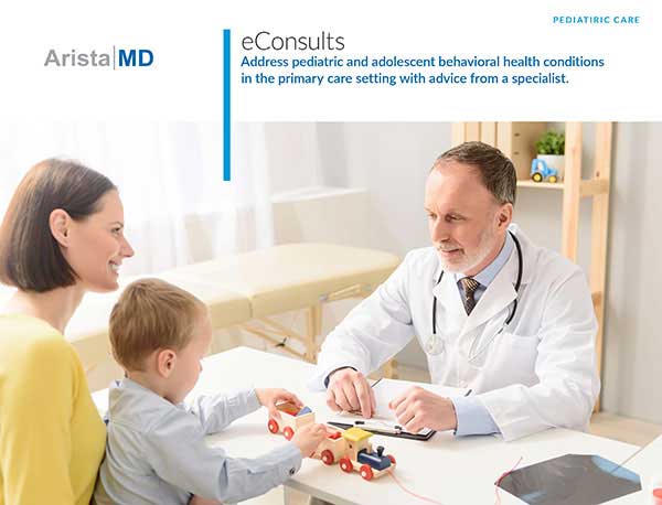 Sample eConsults: Specialty Care Pediatrics for Behavioral Health