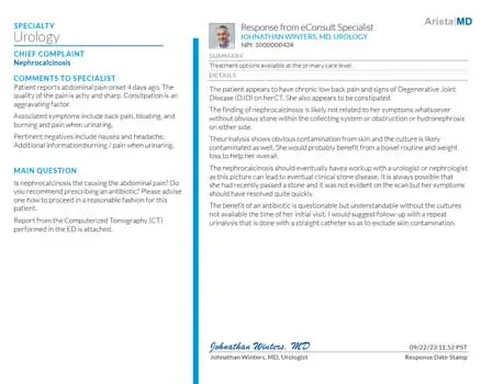 Urology High-Value eConsults - Urology