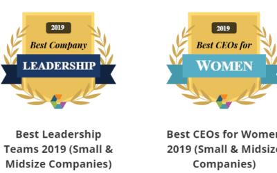 Digital health company, AristaMD, awarded two Comparably 2019 Leadership awards