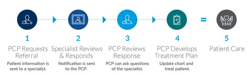 eConsult process for geriatric specialty care